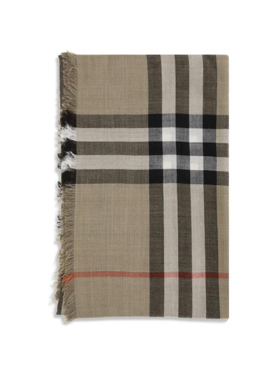 25FW 버버리 리버시블 체크 울 실크 스카프 8116748 C3264 Beige