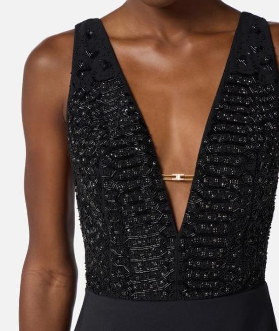 25FW 엘리자베타프랜치 롱 원피스 ABR2457E2110 Nero Black - ELISABETTA FRANCHI