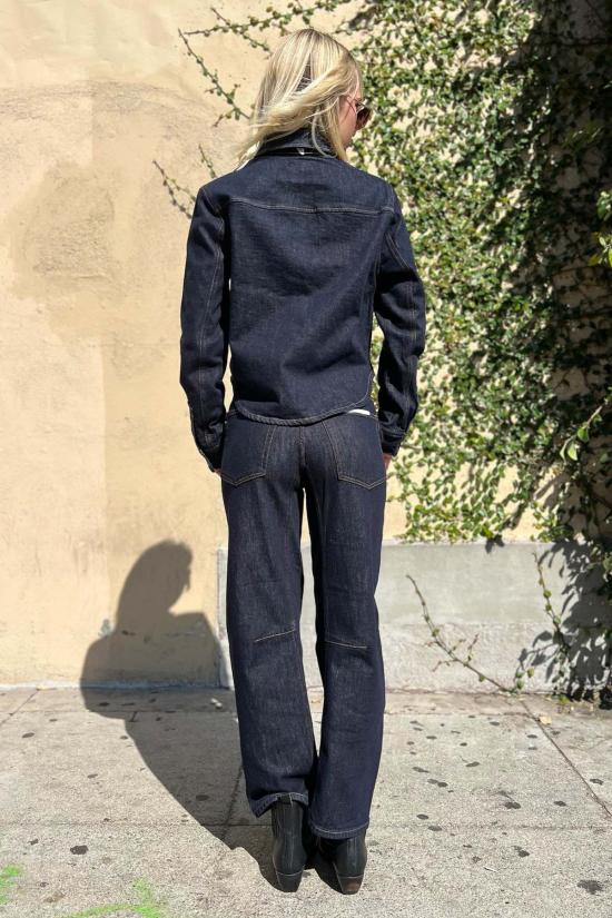  피스톨라 데님 자켓 테아 슈렁큰 린스 셔츠 나이트폴 - PISTOLA