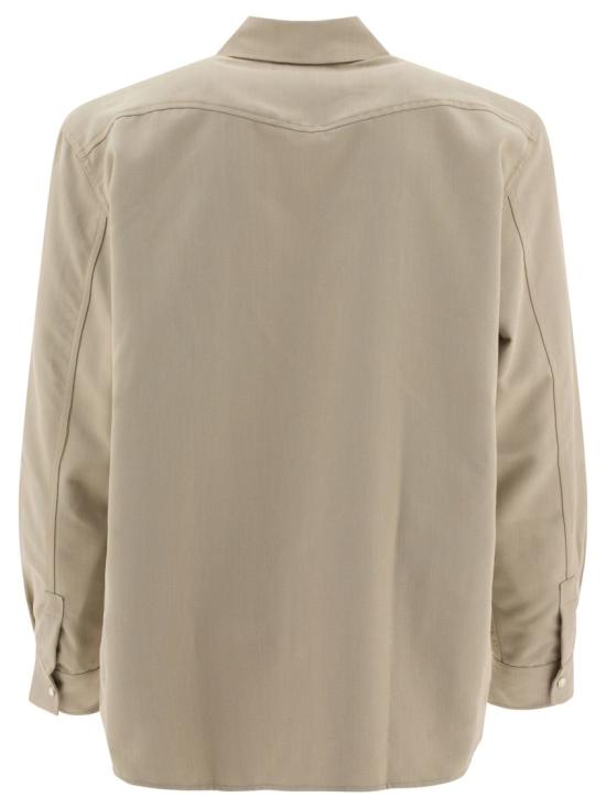 24FW 아워레가시 루시드 피스타치오 루럴 울 프론티어 셔츠 M4242FL Neutrals - OUR LEGACY