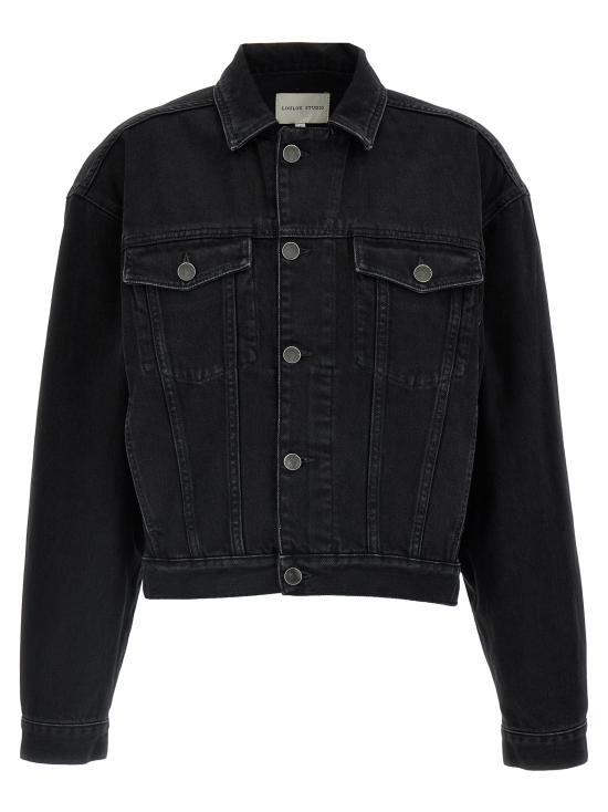 26FW 루루 드 세종 데님 자켓 DAVEWASHED GREY Black