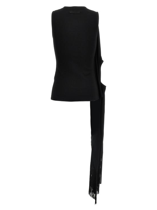 25SS MM6 메종마르지엘라 탑 S52NL0069MTJ017961 Black - MM6 MAISON MARGIELA