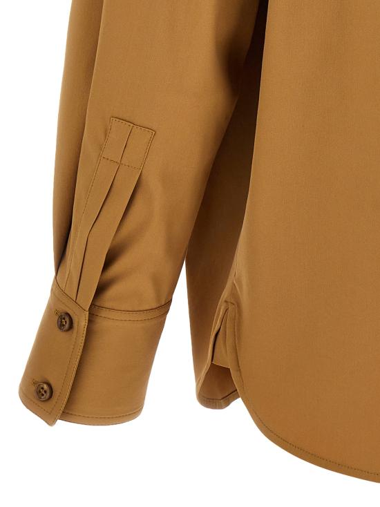 25SS 생로랑 블라우스 822158Y7I232257 Brown - SAINT LAURENT