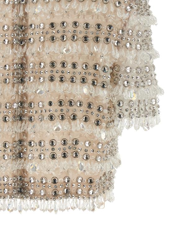 25FW 캐롤리나 헤레라 이브닝 티셔츠 F2511E207NTU126 Beige - CAROLINA HERRERA