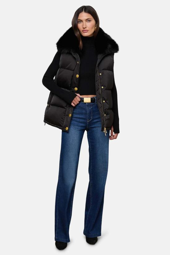  라장스 베스트 L'agence Nalo 인조 퍼 퍼퍼 조끼 - L'AGENCE