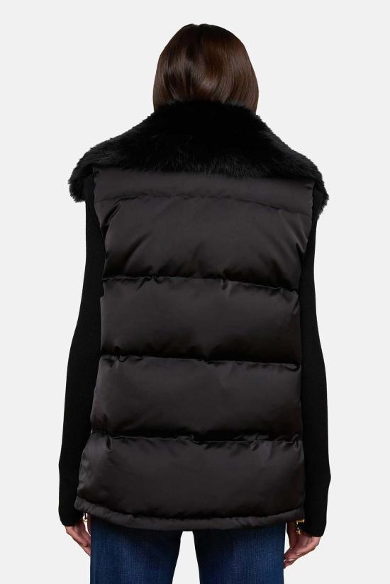  라장스 베스트 L'agence Nalo 인조 퍼 퍼퍼 조끼 - L'AGENCE