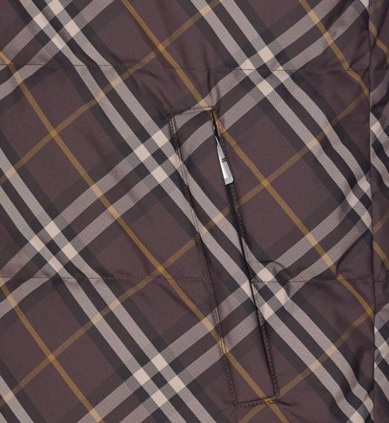 25FW 버버리 리버시블 체크 다운 베스트 8117100 B2412 Brown - BURBERRY