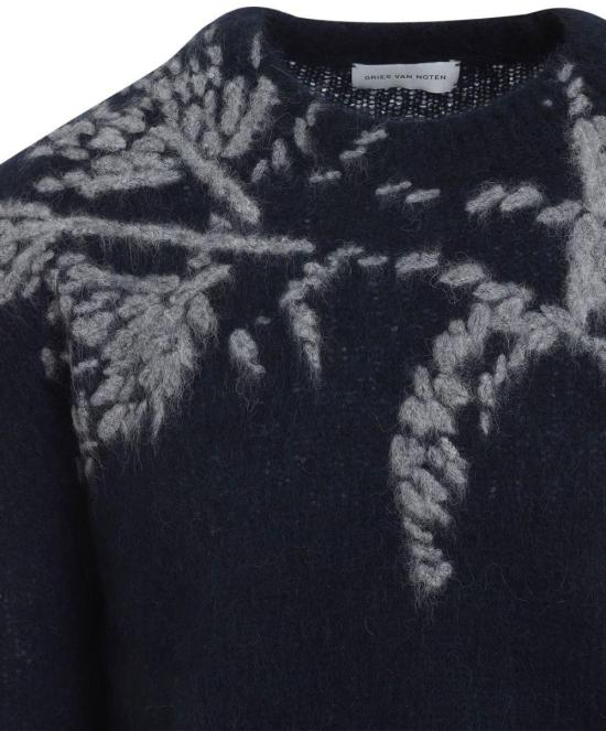 25FW 드리스 반 노튼 스웨터 2520212282709509 BLUE - DRIES VAN NOTEN