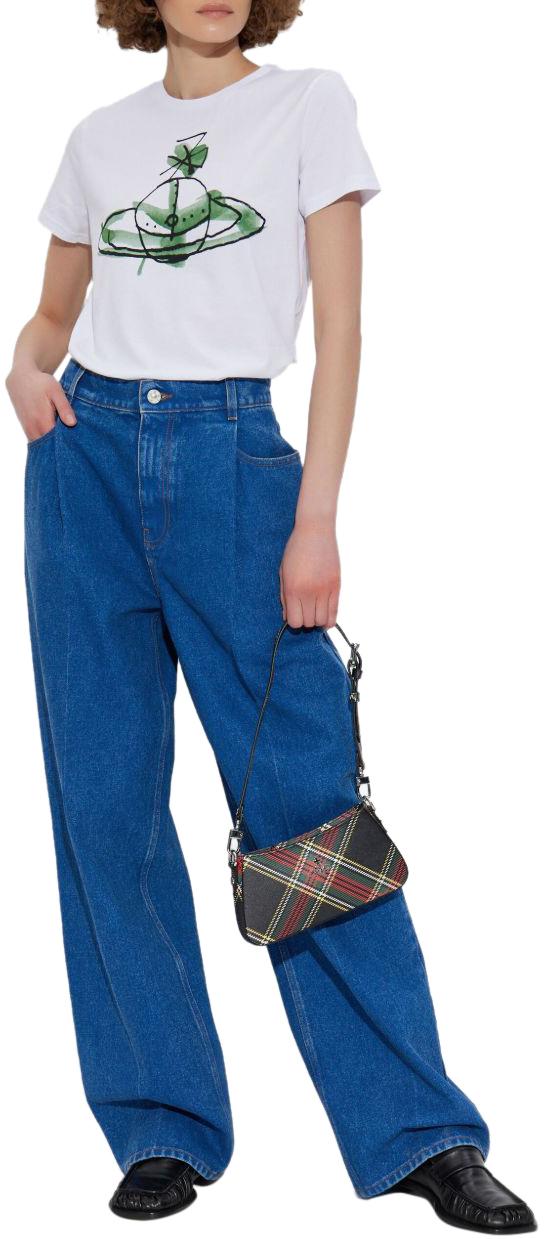 25FW 비비안웨스트우드 페루 드론 ORB 티셔츠 3G01003XJ001MA401 WHITE - VIVIENNE WESTWOOD