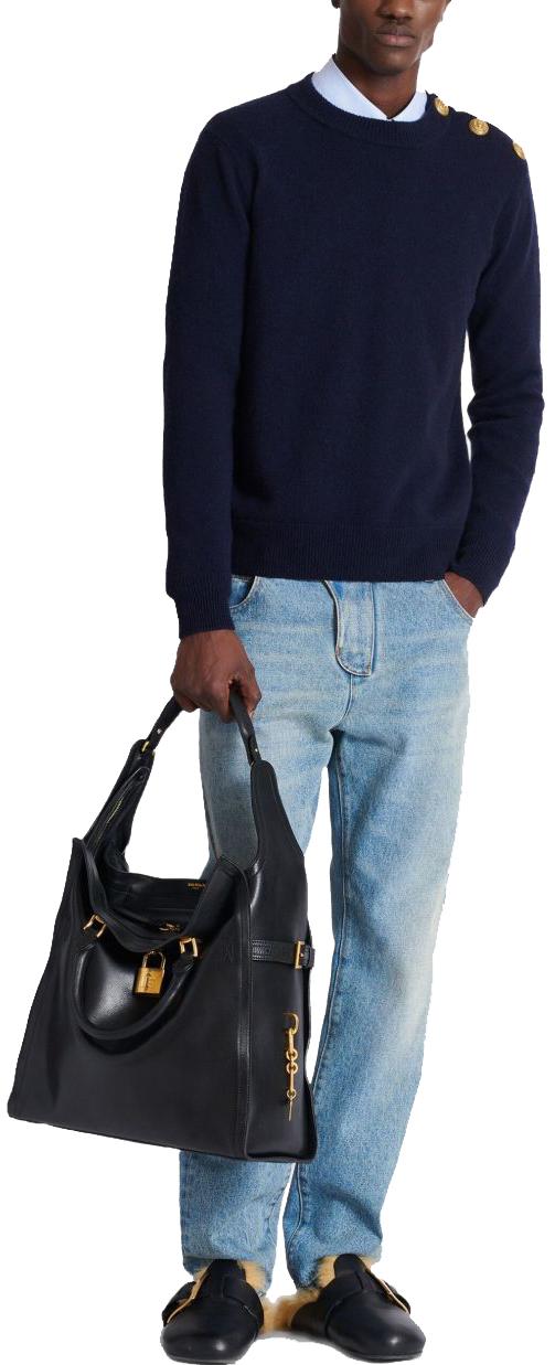 25FW 발망 데님 팬츠 FH1MI083DF816AW BLUE - BALMAIN