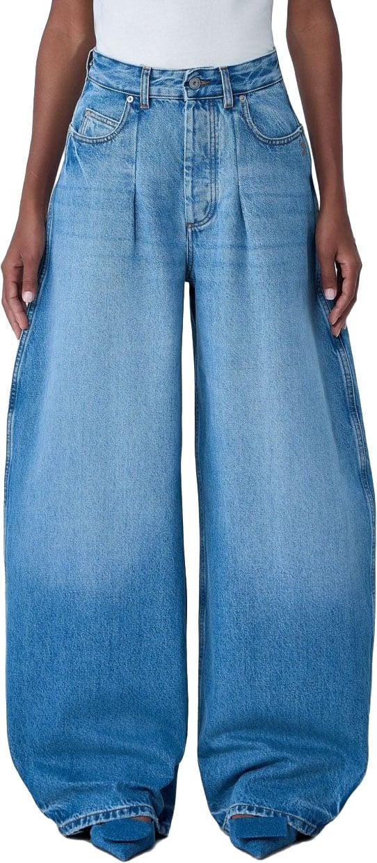 26FW 자크뮈스 더 오발로 드 님 데님 팬츠 PAW00609AD0003833C BLUE - JACQUEMUS