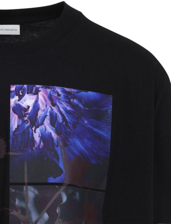 25FW 드리스 반 노튼 긴팔 티셔츠 2520211202603900 BLACK - DRIES VAN NOTEN