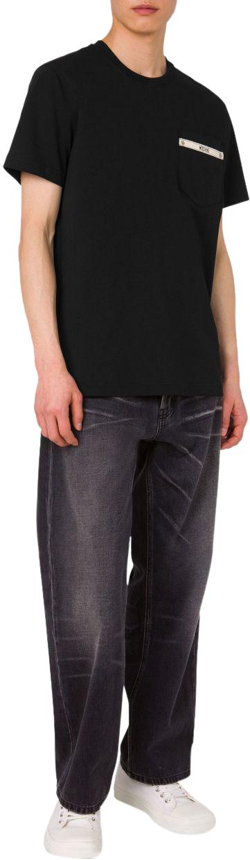 25FW 모스키노 반팔 티셔츠 A072552410555 BLACK - MOSCHINO