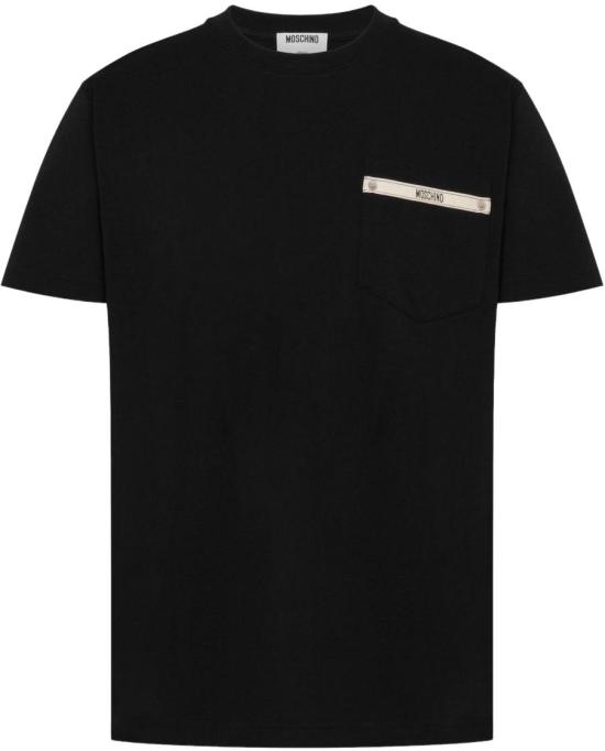 25FW 모스키노 반팔 티셔츠 A072552410555 BLACK