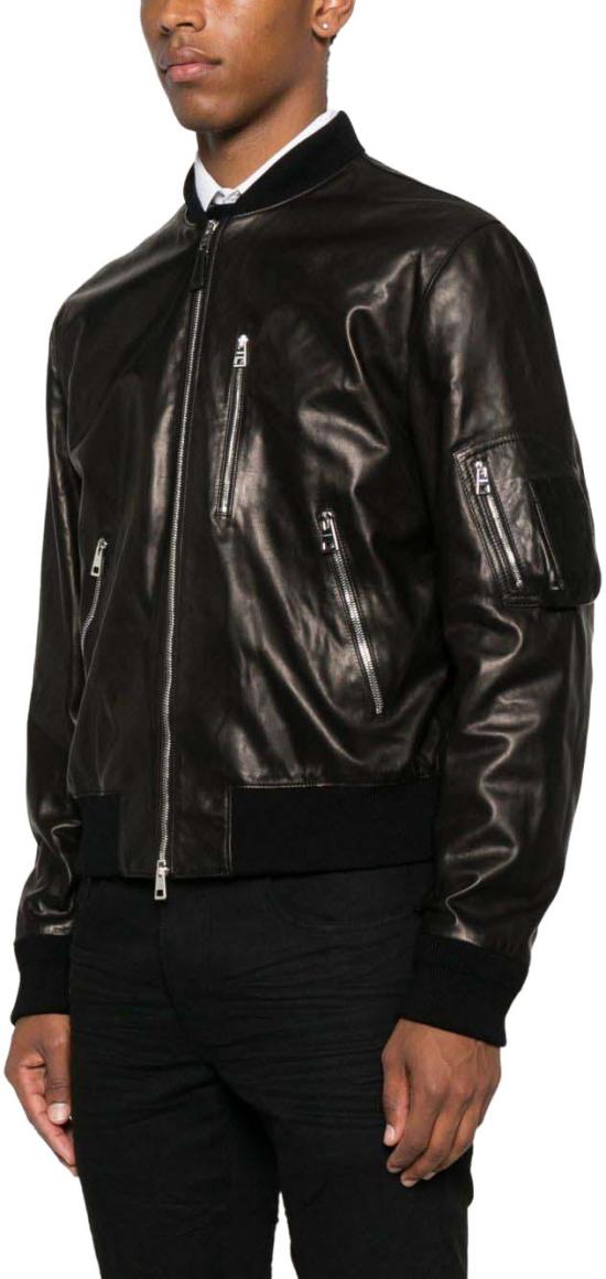 25FW 지방시 에비에이토 레더 자켓 지방시 BM01DB6Y3V001 BLACK - GIVENCHY