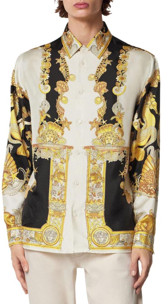 25FW 베르사체 긴팔 셔츠 10194381A145675W800 DIVERS - VERSACE