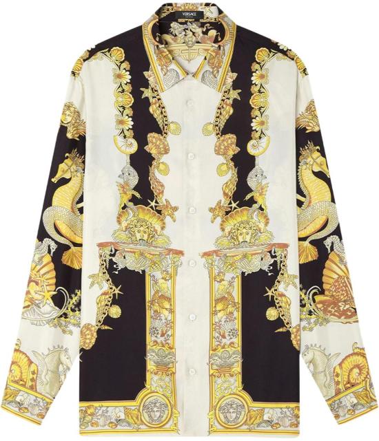 25FW 베르사체 긴팔 셔츠 10194381A145675W800 DIVERS