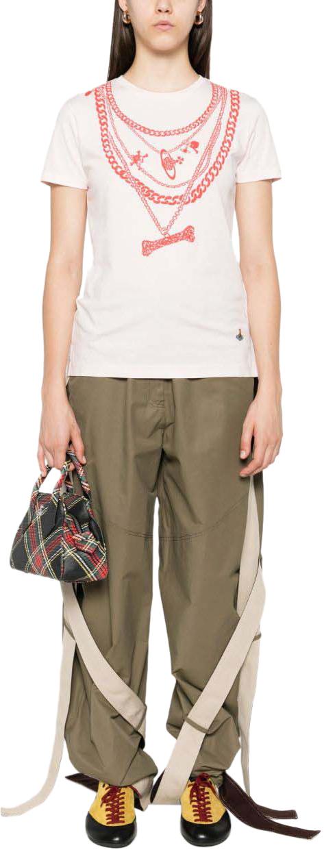 25FW 비비안웨스트우드 반팔 티셔츠 3G01003VJ001MG404 PINK - VIVIENNE WESTWOOD