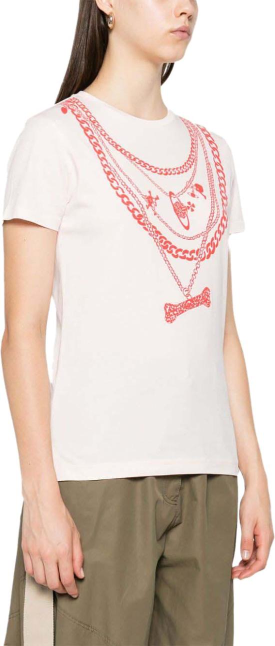 25FW 비비안웨스트우드 반팔 티셔츠 3G01003VJ001MG404 PINK - VIVIENNE WESTWOOD