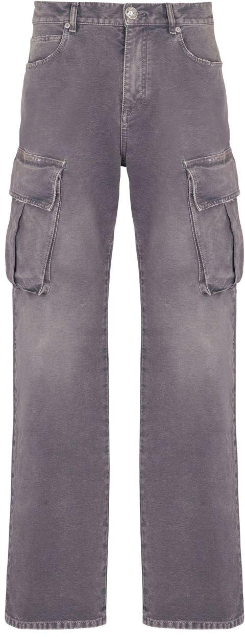 25FW 발망 데님 팬츠 FH1ML136DF779CO GREY