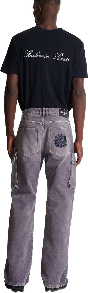 25FW 발망 팬츠 FH1ML136DF779CO GREY - BALMAIN