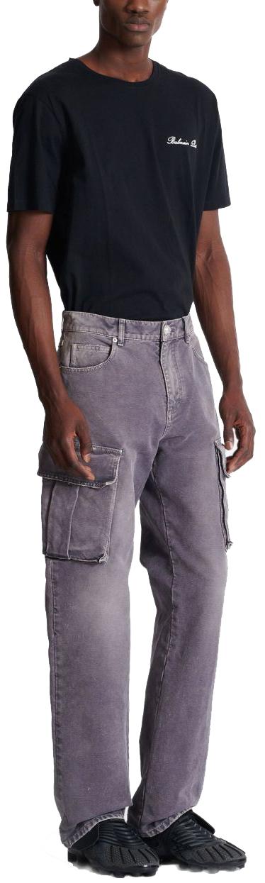 25FW 발망 데님 팬츠 FH1ML136DF779CO GREY - BALMAIN