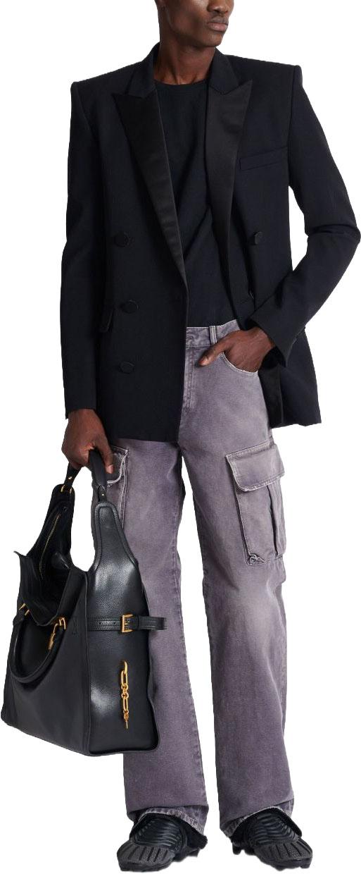 25FW 발망 팬츠 FH1ML136DF779CO GREY - BALMAIN