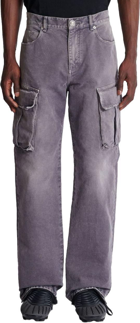 25FW 발망 팬츠 FH1ML136DF779CO GREY - BALMAIN