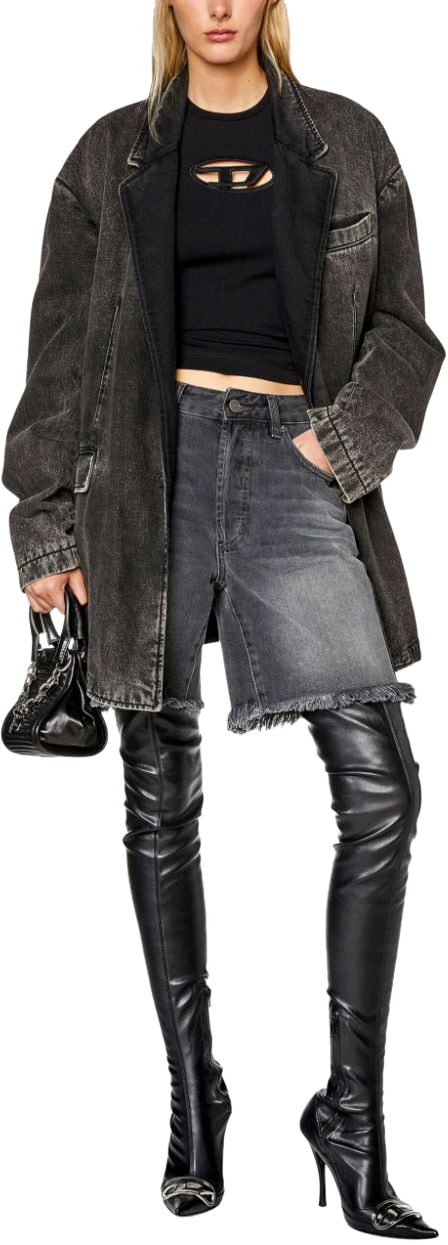  디젤 반팔 티셔츠 A062680AFAA9XXA BLACK - DIESEL