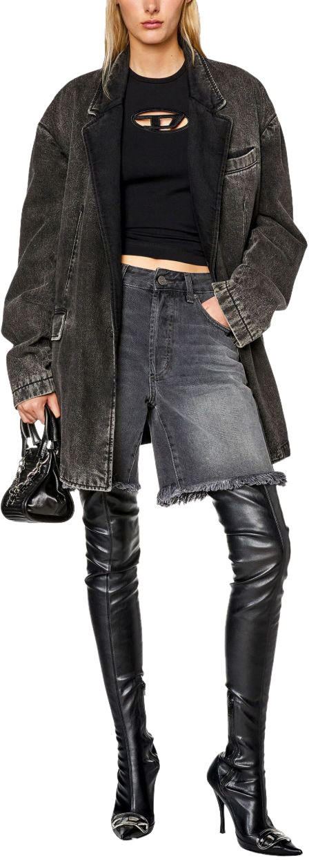  디젤 반팔 티셔츠 A062680AFAA9XXA BLACK - DIESEL