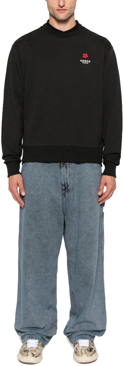 25FW 겐조 스웨터 FF65SW2604MC99J BLACK - KENZO