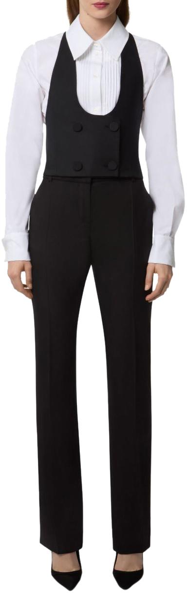 25FW 니나리찌 스트레이트 팬츠 25ACPA004WV0324U9000 BLACK - NINA RICCI