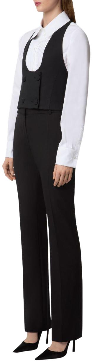 25FW 니나리찌 스트레이트 팬츠 25ACPA004WV0324U9000 BLACK - NINA RICCI