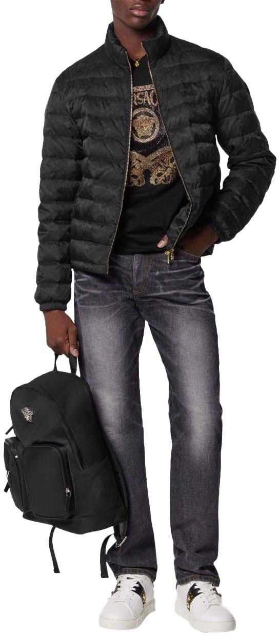 25FW 베르사체 데님 팬츠 10194621A151971D810 BLACK - VERSACE