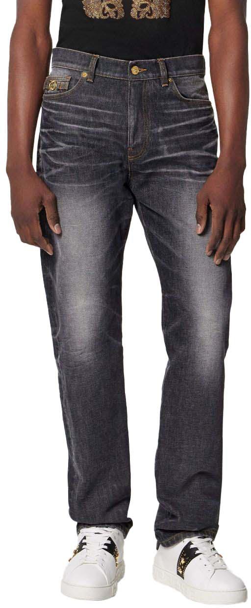 25FW 베르사체 데님 팬츠 10194621A151971D810 BLACK - VERSACE