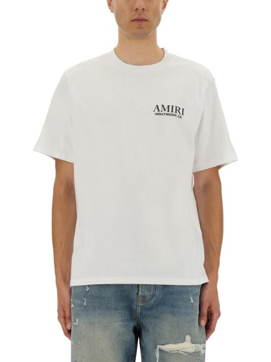 25FW 아미리 본즈 스택 티셔츠 AMJYTE1075 WHITE