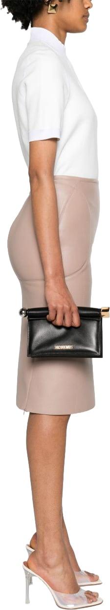 26FW 자크뮈스 론드 까레 클러치 BAW00356AC27L14990 BLACK - JACQUEMUS