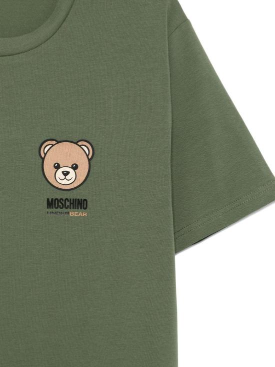 25FW 모스키노 반팔 티셔츠 A070144100429 GREEN - MOSCHINO