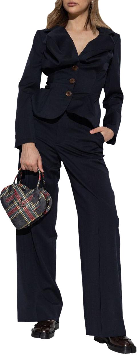 25FW 비비안웨스트우드 스트레이트 팬츠 1F01000ZW018VK401 BLUE - VIVIENNE WESTWOOD