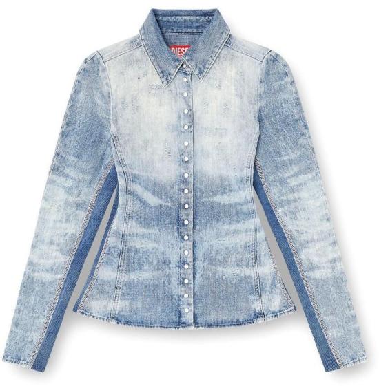 25FW 디젤 데님 셔츠 A21284068TY01 BLUE