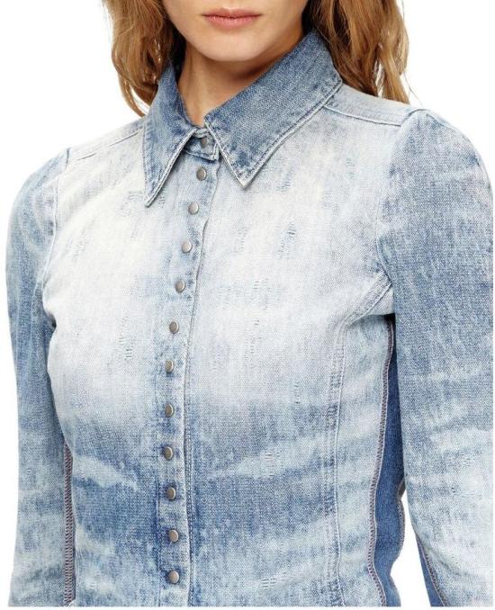 25FW 디젤 데님 셔츠 A21284068TY01 BLUE - DIESEL