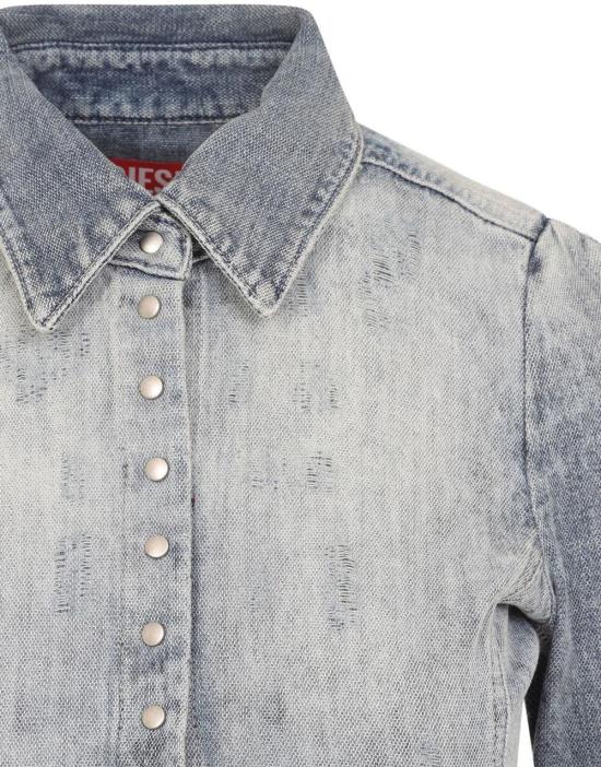 25FW 디젤 데님 셔츠 A21284068TY01 BLUE - DIESEL