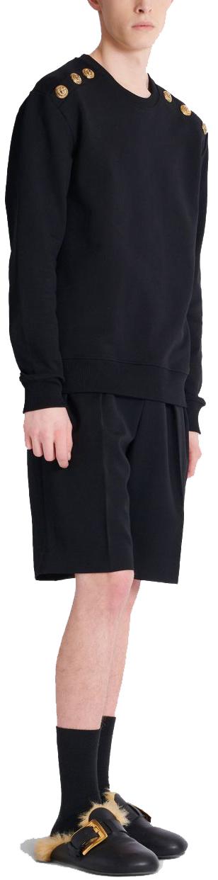 25FW 발망 스웨터 FH1JS155JB130PA BLACK - BALMAIN