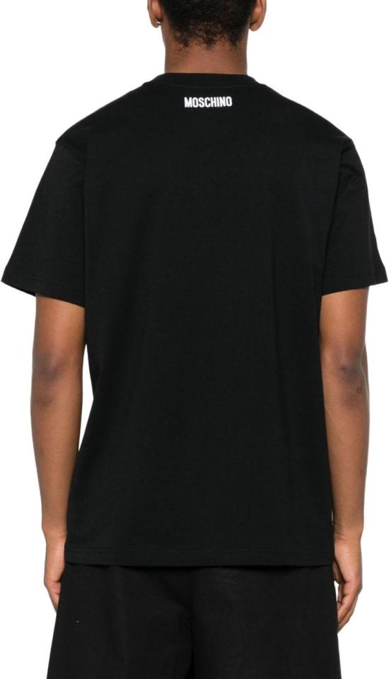 25FW 모스키노 반팔 티셔츠 J071452411555 BLACK - MOSCHINO