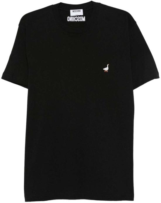 25FW 모스키노 반팔 티셔츠 J071452411555 BLACK