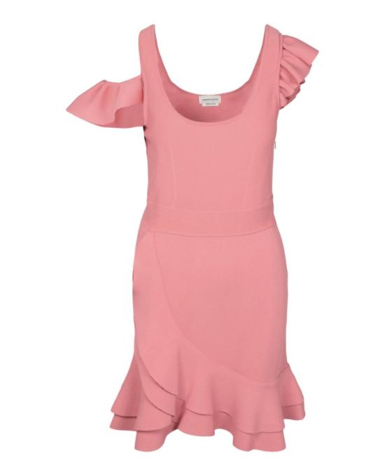  알렉산더 맥퀸 미디 원피스 688639 Q1AZR 6070 60010 L Pink