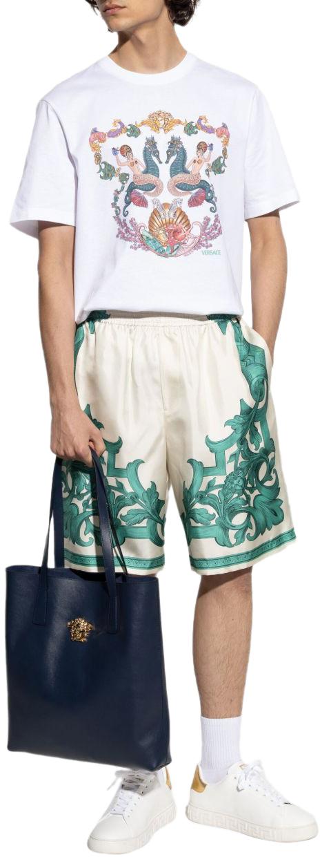 25FW 베르사체 반팔 티셔츠 10133021A150691W000 WHITE - VERSACE