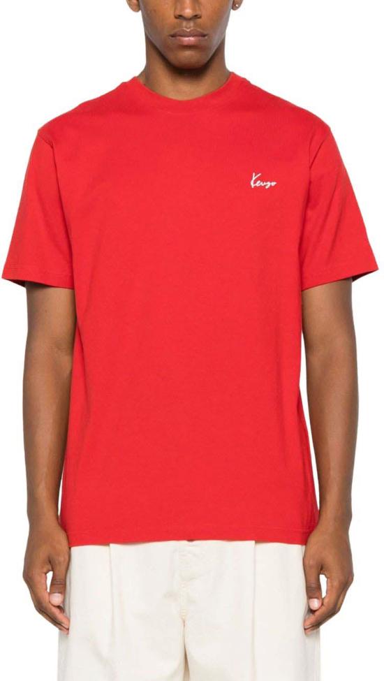 25FW 겐조 반팔 티셔츠 FF65TS2604SG25 RED - KENZO