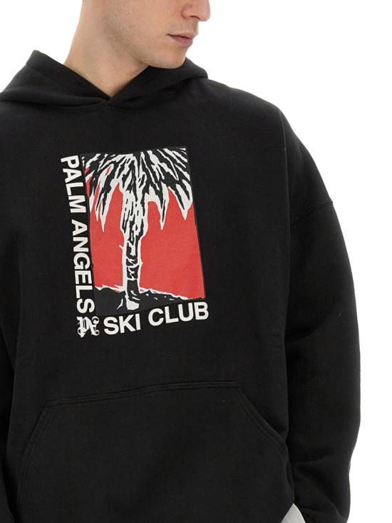  팜앤젤스 후드 티셔츠 PMBB126 R24FLE0051001 Black - PALM ANGELS