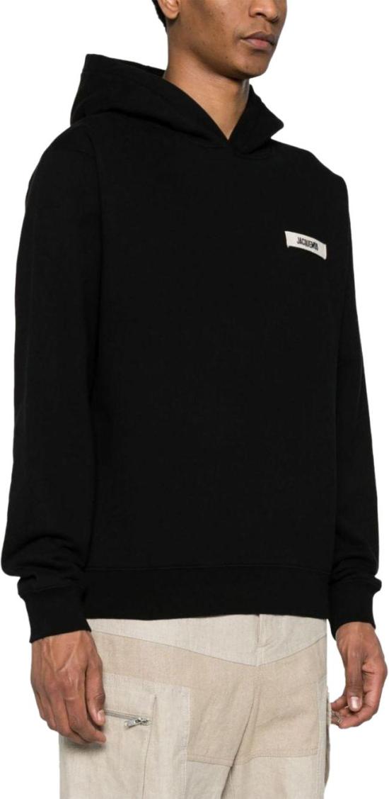 26SS 자크뮈스 그로그랭 후드 티셔츠 HOM00247AJ00126990 BLACK - JACQUEMUS